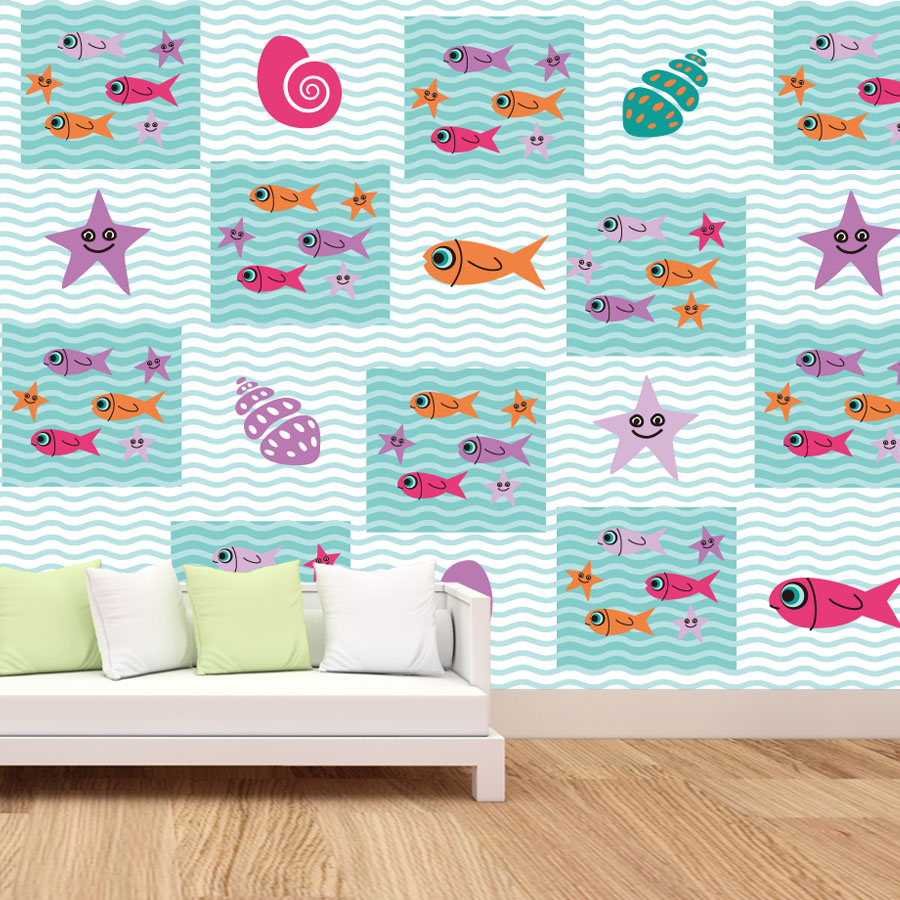 Baby Nursery Peel And Stick Wallpaper - 漫画の剥がして貼るだけの写真壁紙 リビングルームの壁紙 ホームデコレーション 子供部屋 赤ちゃん部屋 寝室