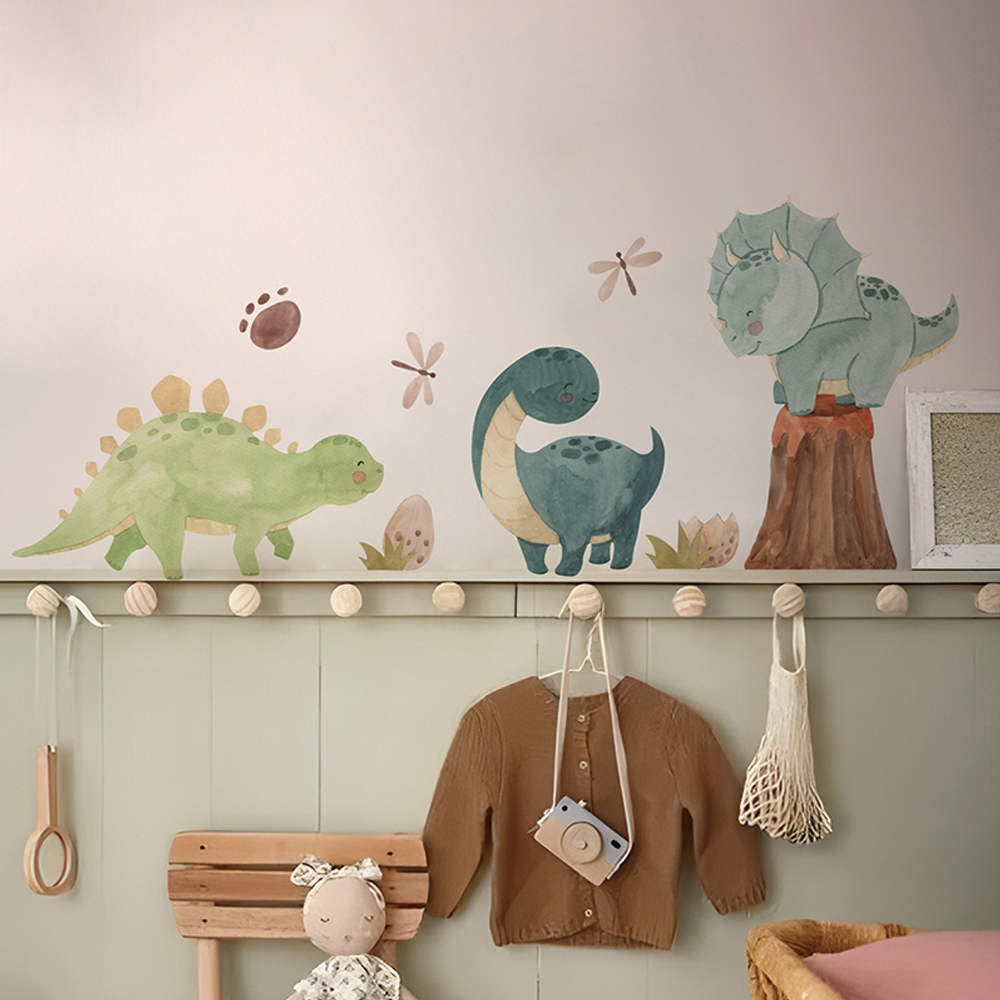 Baby Nursery Decor Boy - 恐竜のウォールステッカー,アルファベットのステッカー,男の子,女の子,子供,保育園,赤ちゃん,寝室,居間,教室の装飾
