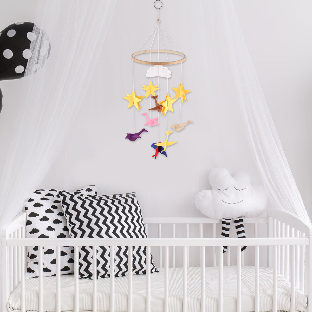 ベビーベッド用吊り下げ装飾品1個、プレミアム風鈴チャーム、フ - Baby Nursery Decor Boy のレビューと価格