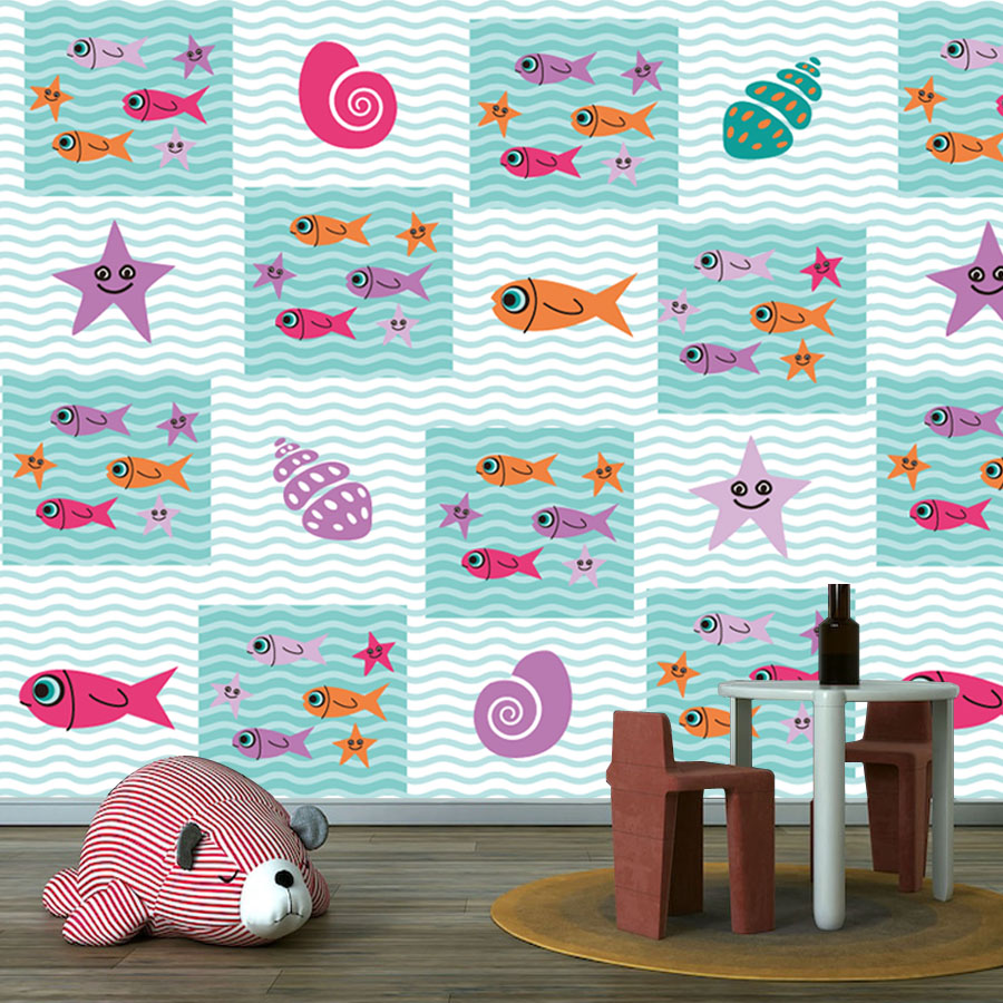漫画の剥がして貼るだけの写真壁紙 リビングルームの壁紙 ホー - Baby Nursery Peel And Stick Wallpaper のレビューと価格