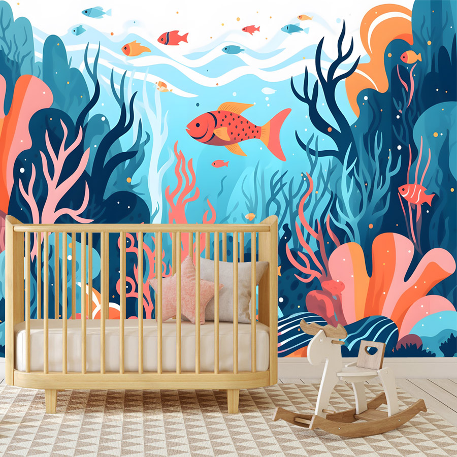 6+枚入り漫画風ピールアンドスティック壁紙 リビングルーム用 - Baby Nursery Peel And Stick Wallpaper のレビューと価格