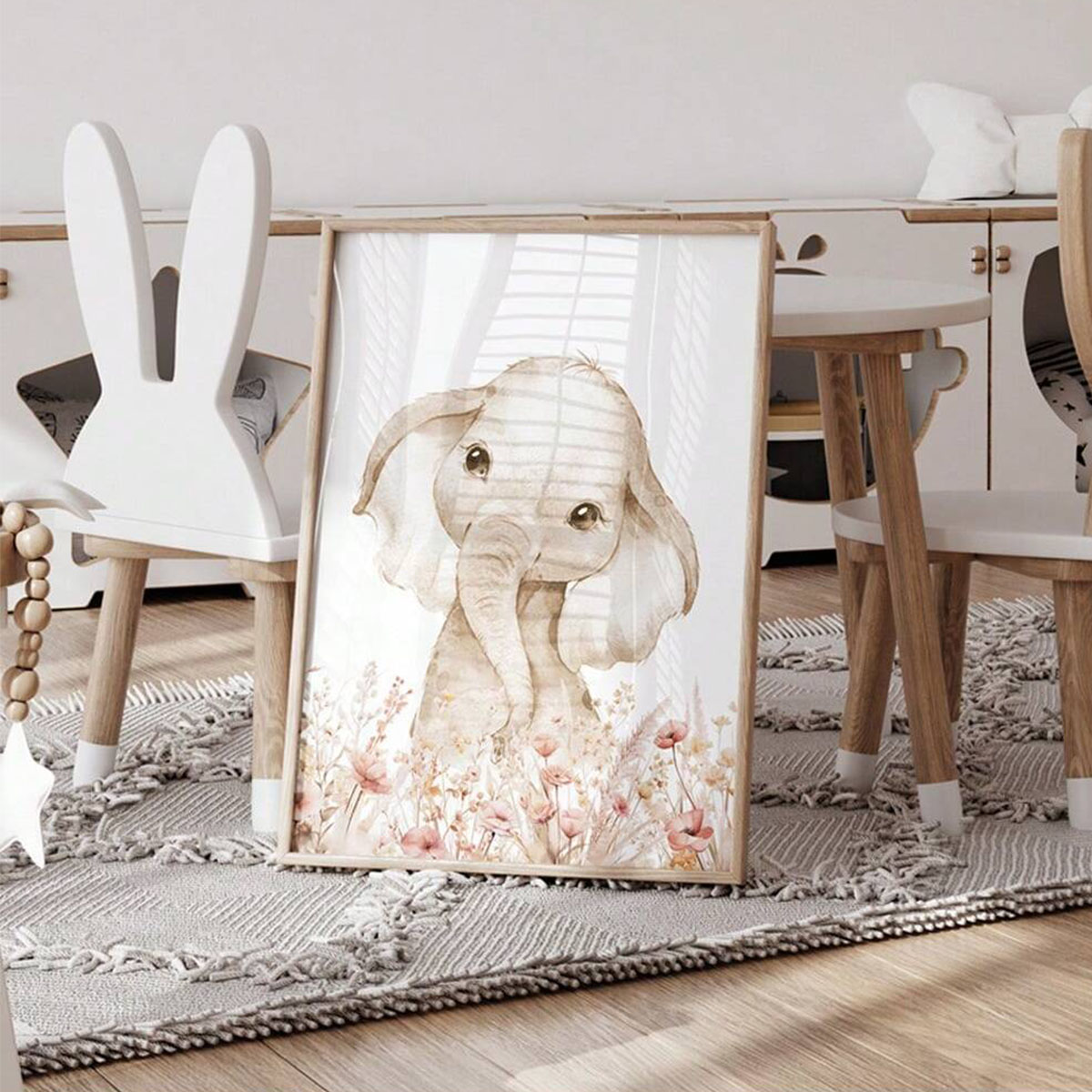カスタムネーム付き保育園用ウォールアートセット、子供部屋の装 - Baby Nursery Prints のレビューと価格