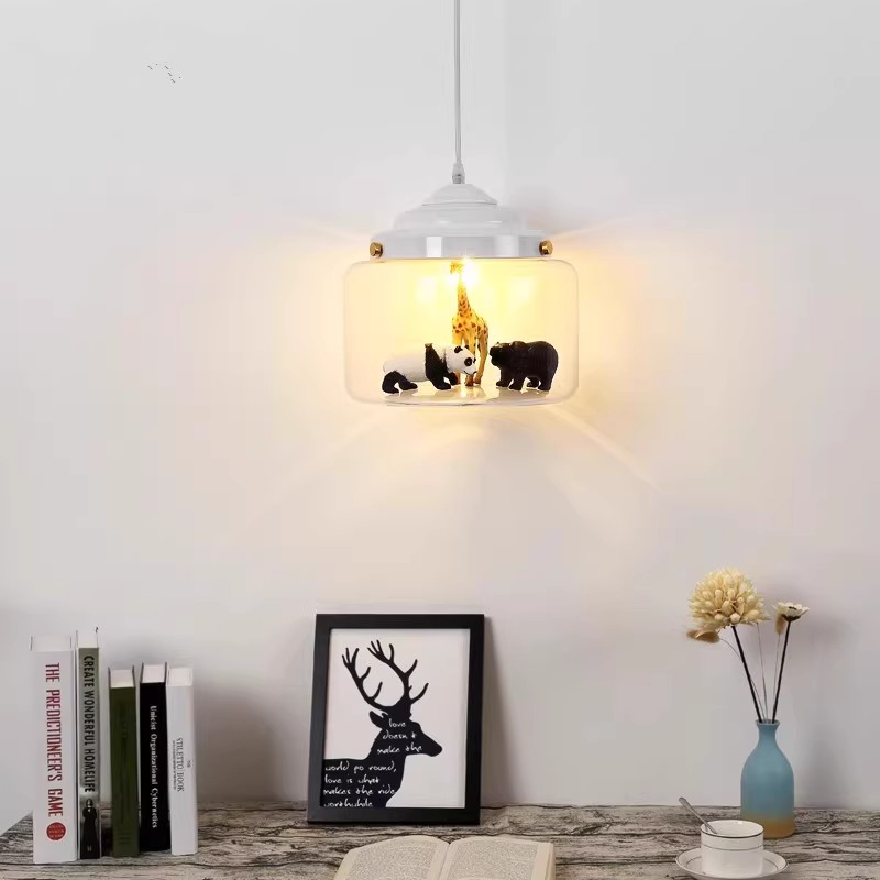 子供の動物ガラスのシャンデリア、子供部屋、保育園、男の子、女 - Baby Nursery Chandelier のレビューと価格