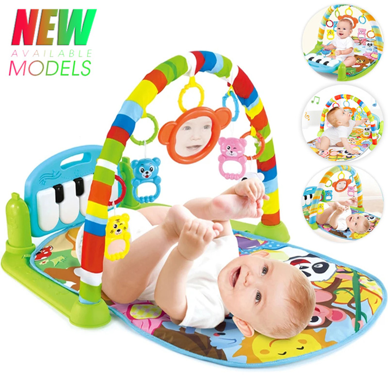 ベビー音楽活動ジムラグプレイマット新生児カーペットペダルピア - Baby Nursery Shelves のレビューと価格