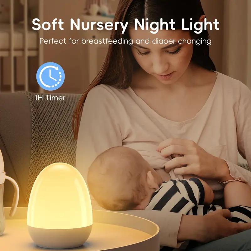 充電式のポータブルエッグナイトライト,ベビーケア用のタッチラ - Baby Nursery Egg Light のレビューと価格