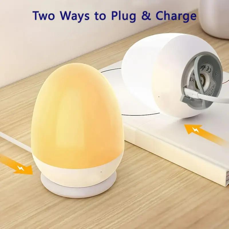 充電式のポータブルエッグナイトライト,ベビーケア用のタッチラ - Baby Nursery Egg Light のレビューと価格