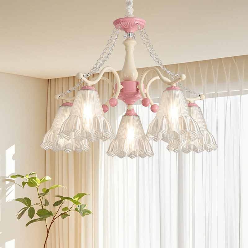 北欧子供部屋 LED シャンデリアライト PVC フラワーラ - Baby Nursery Chandelier のレビューと価格