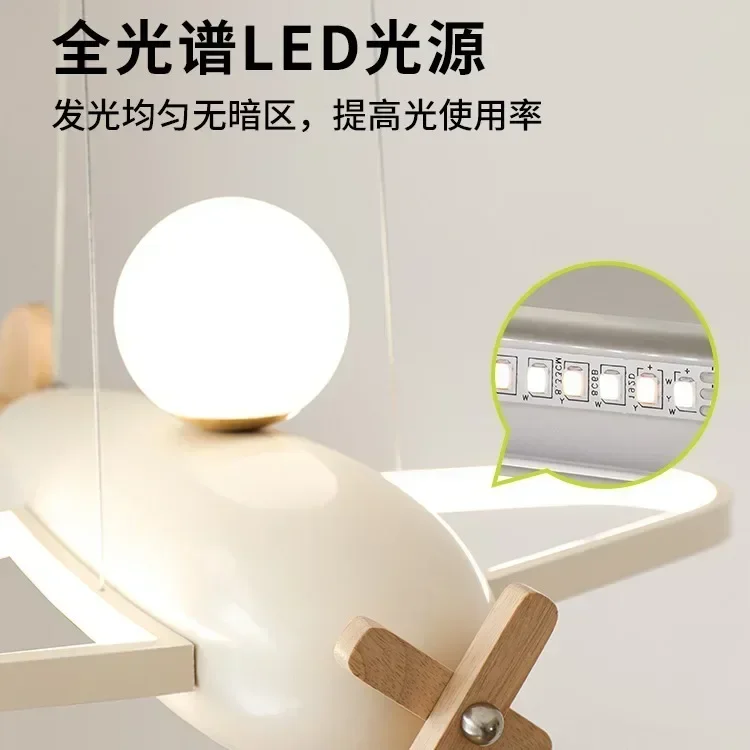 モダンでロマンチックなクリームブルーの飛行機型LEDシャンデ - Baby Nursery Chandelier のレビューと価格