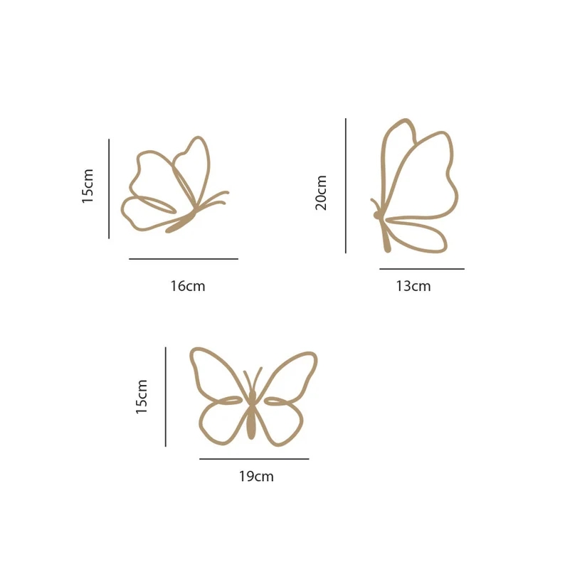 木製蝶の飾り、木製壁飾り、蝶の木製装飾、子供部屋、キッズウォ - Baby Nursery Products のレビューと価格