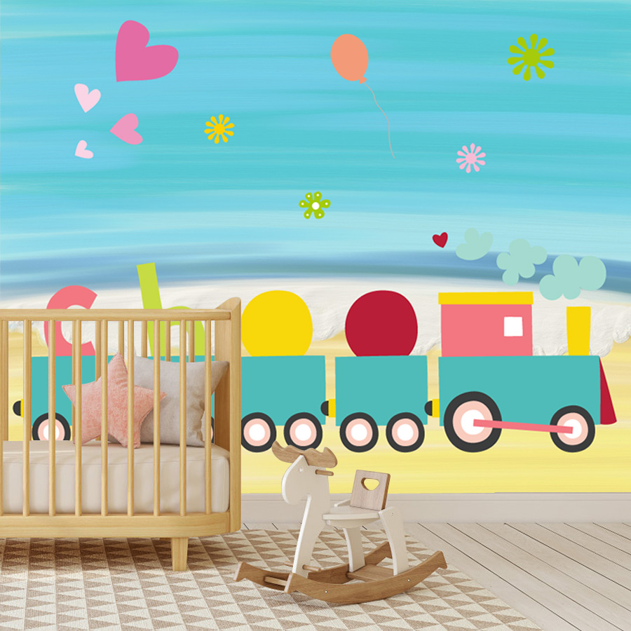 リビングルーム、子供部屋、ベビーベッド、ソファの壁画に簡単に - Baby Nursery Peel And Stick Wallpaper のレビューと価格