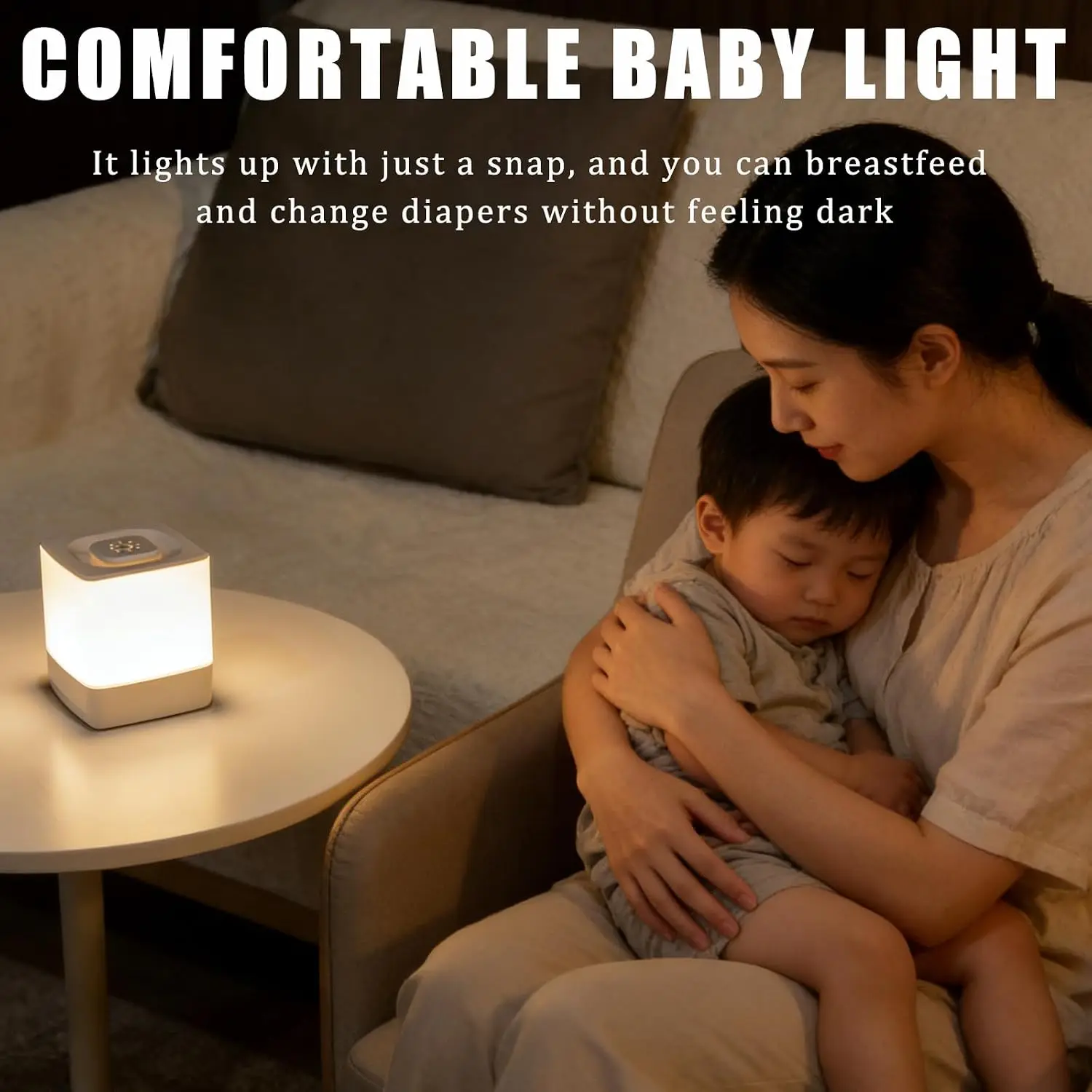 LEDナイトライトベッドサイドランプ、タッチリモコン付きポー - Baby Nursery Egg Light のレビューと価格