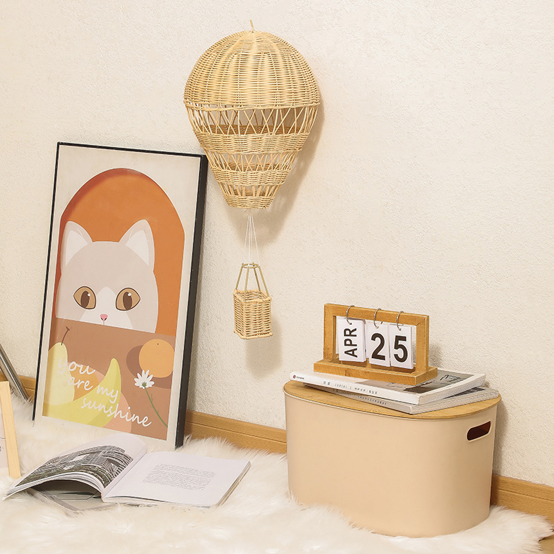 熱気球の形をした籐のシャンデリア,手作り,子供部屋,ベビール - Baby Nursery Chandelier のレビューと価格