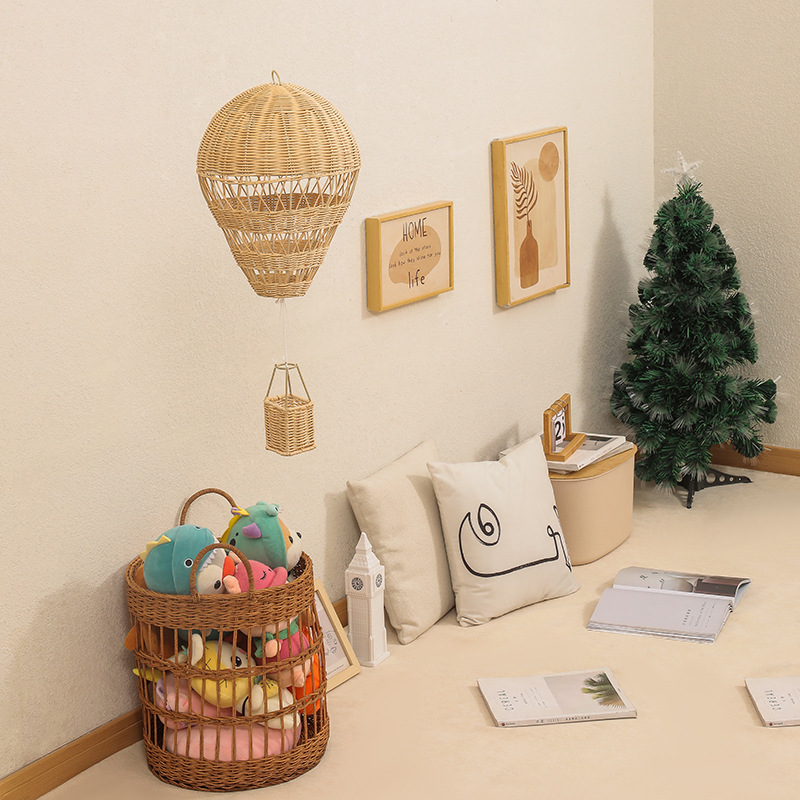 熱気球の形をした籐のシャンデリア,手作り,子供部屋,ベビール - Baby Nursery Chandelier のレビューと価格
