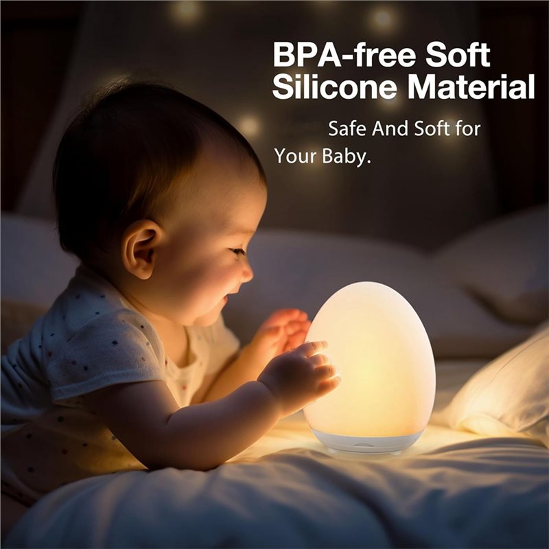 ABYN-アイケアLEDベビーナイトライト、保育園用エッグラ - Baby Nursery Egg Light のレビューと価格