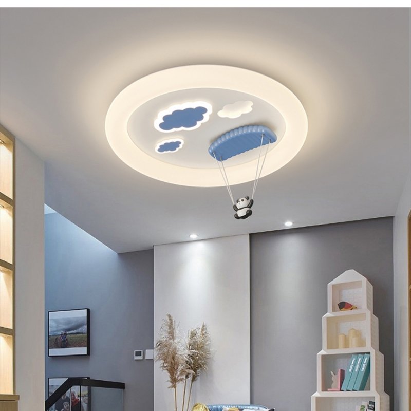 漫画パイロット天井ランプ子供部屋研究寝室用 Led ペンダン - Baby Nursery Chandelier のレビューと価格