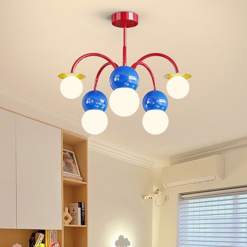 KAGU バブルボールシャンデリア - カラフルな LED  - Baby Nursery Chandelier のレビューと価格