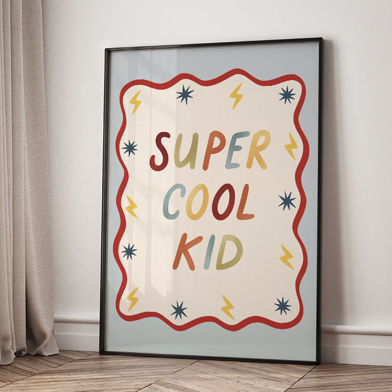 面白い漫画の超クールな子供部屋の壁飾りキャンバス絵画、クマ、 - Baby Nursery Products のレビューと価格