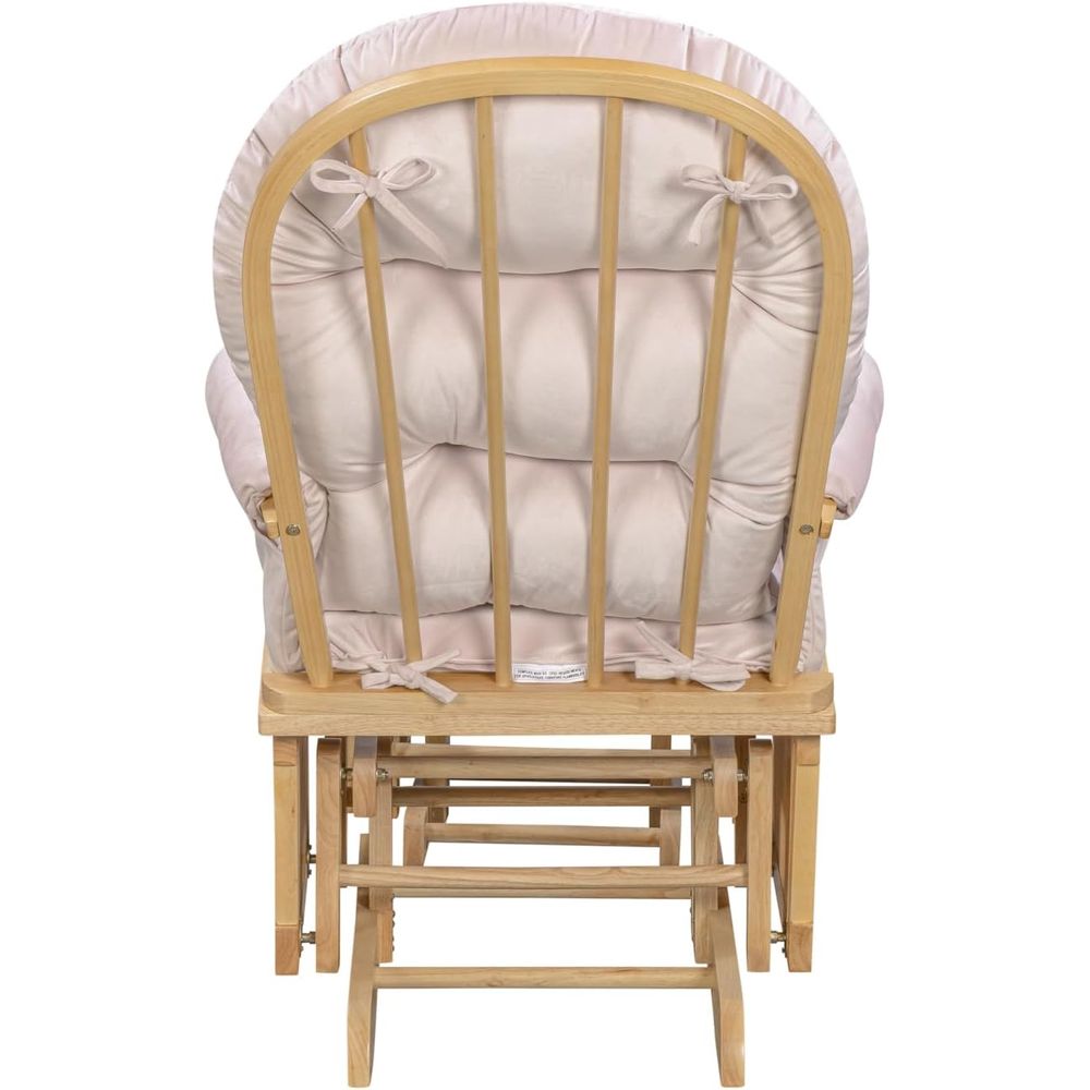 マディソンナーサリーロッキングチェア、オットマン付き、木製グ - Baby Nursery Nurse のレビューと価格
